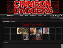 Tablet Screenshot of crimsondaggers.com
